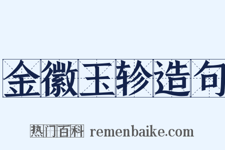 金徽玉轸造句是什么意思的图片